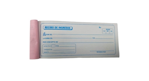 Talonario de Recibo con copia NCR