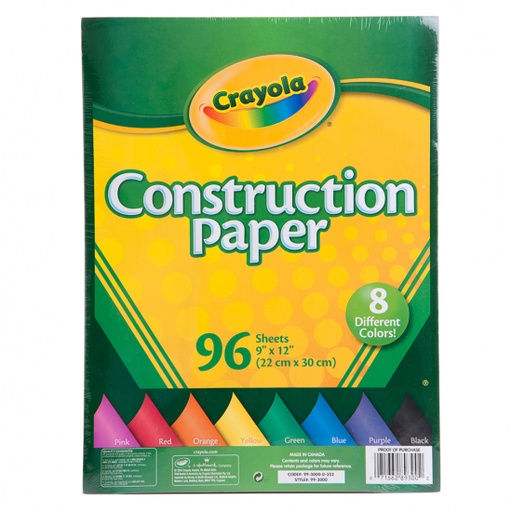 Papel de Construccion / Paq 96 hojas
