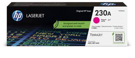 TONER HP(#230A) PARA LASERJET PRO 4203 SERIE/ MFP 4303 SERIE MAGENTA (W2303A)